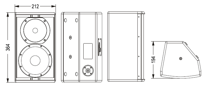 固定安装扬声器尺寸图