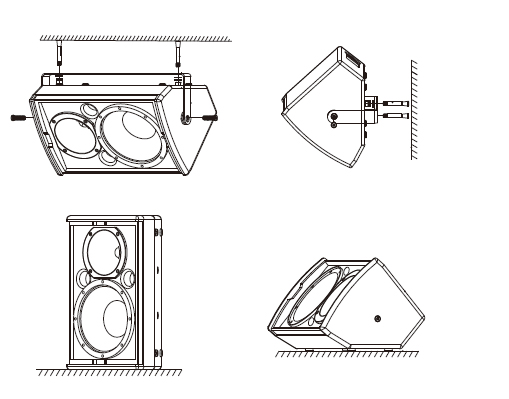 固定安装扬声器安装图